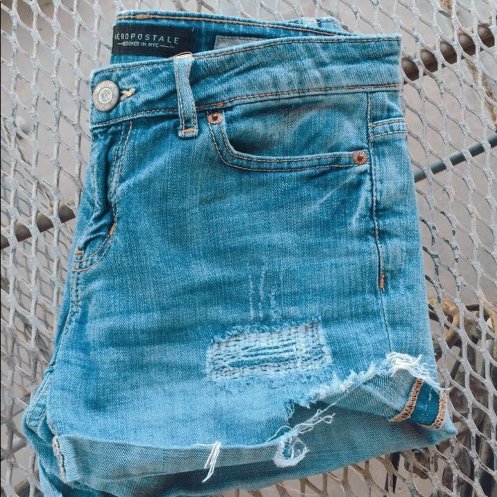 Aeropostale midi denim pair of shorts.